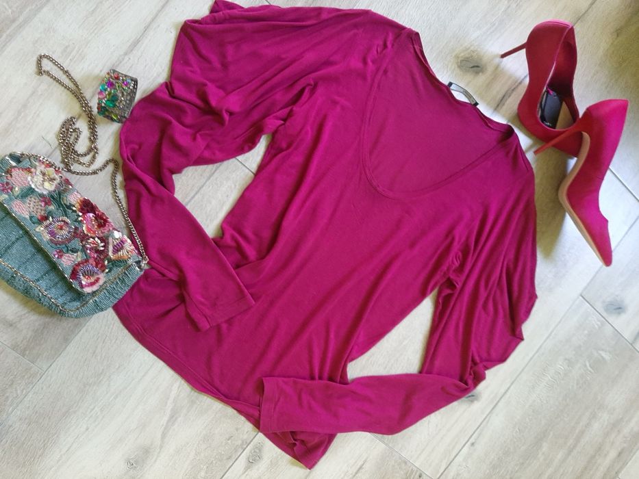 Bluzka z bufkami, Reserved, rozm.M/L, bogate, dorodne bufki