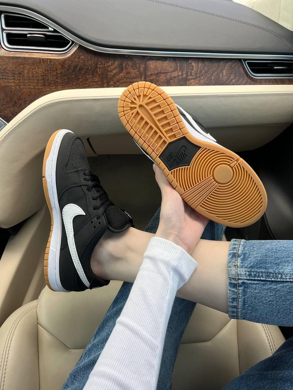 Кроссовки Nike Dunk SB Black Gum