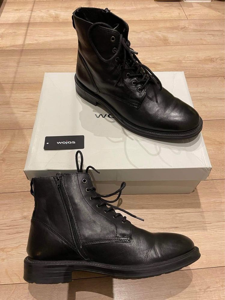 Buty trzewiki WOJAS skórzane