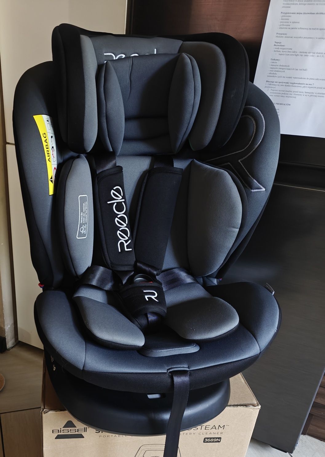 Fotelik samochodowy 0- 36 kg, ISOFIX, obrotowy, i-Size Nowy