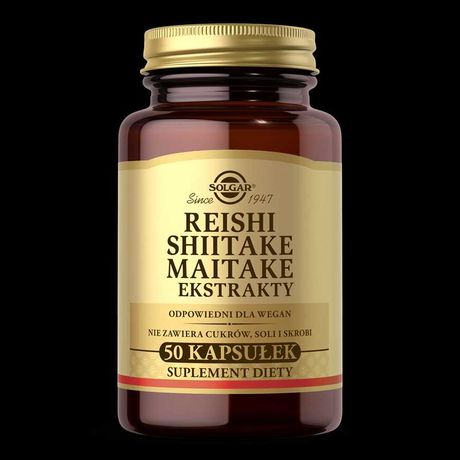 Solgar Reishi Shiitake Maitake ekstrakty 50 kaps.