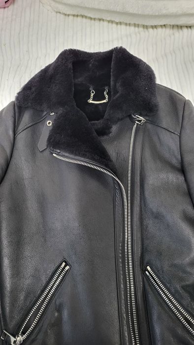 Шкіряна куртка дублянка розмір xs, s