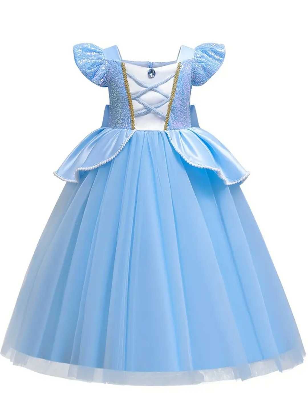 Nowy strój Kopciuszek Cinderella, r. 122 bal przebranie