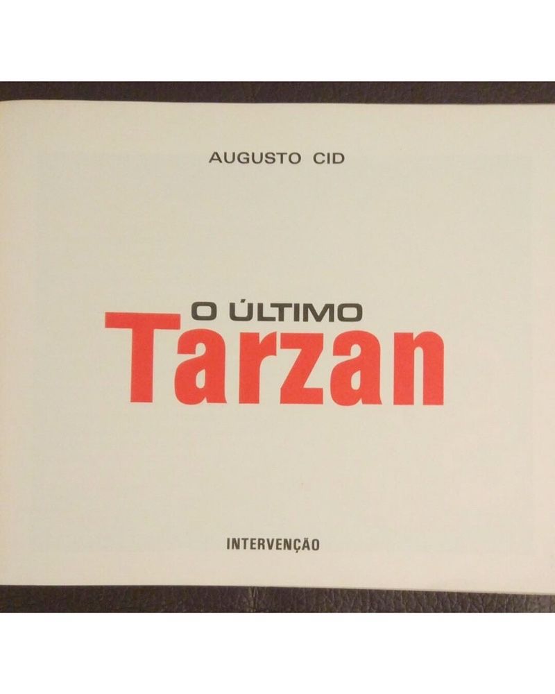 Livro “ O último Tarzan “ de Augusto Cid, 1980