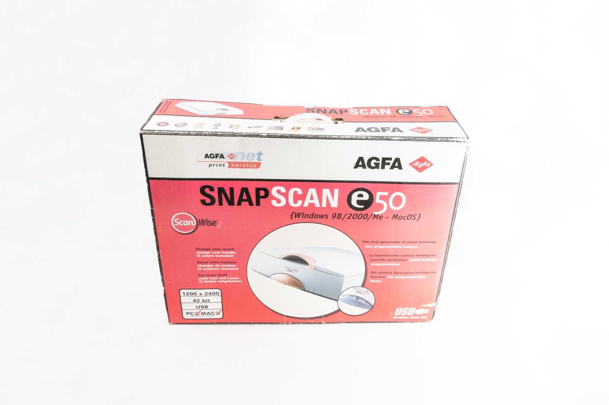 Retro skaner Agfa SnapScan e50 zupełnie nowy