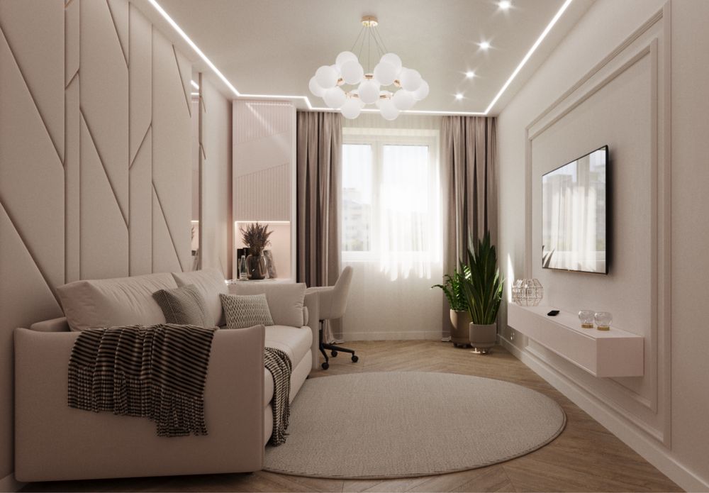 Дизайн інтер’єру “під ключ” – красиво, зручно, продумано.