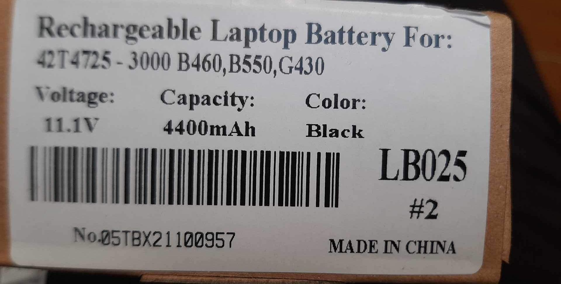 Bateria do laptopa LB025