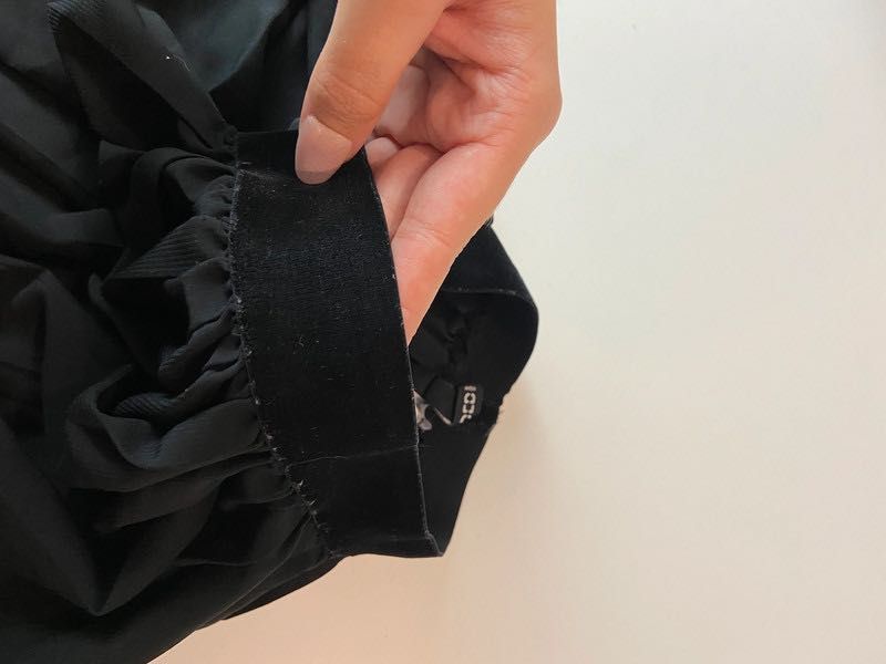 Spódnica tiulowa mgiełka Mini czarna zamsz rozkloszowana H&M 34 XS