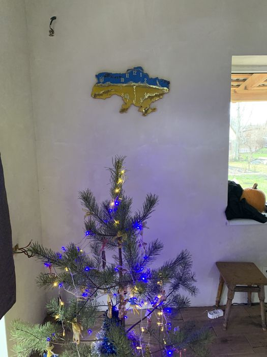 Годинник Україна ЗНИЖКА! ручна робота, епоксидна смола)