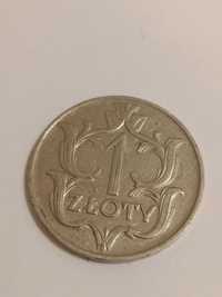 Стара монета Польська 1злотий ,1929 року.
