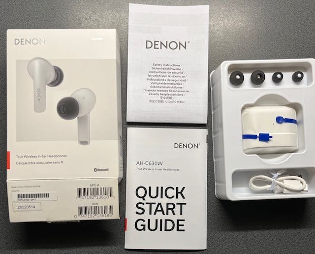 Słuchawki Denon AH-C630W douszne z Bluetooth.