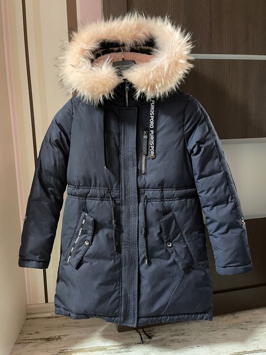 Парка зимняя на девочку, рост 146