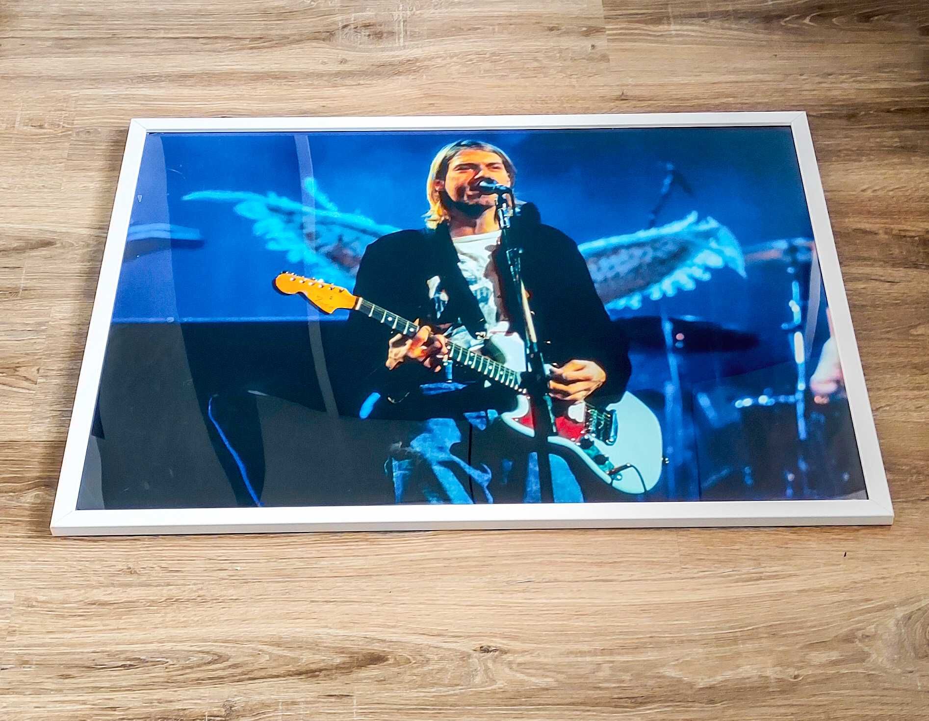 Kurt Cobain Nirvana obraz plakat drukowany gadżet muzyczny