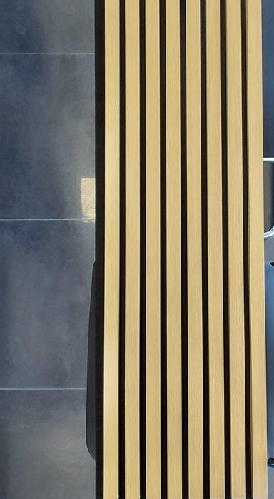 Lamele akustyczne na filcu drewno naturalne fornir 1 mb (2,7 m)