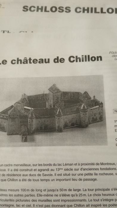 Puzzle 3D Château de Chillon