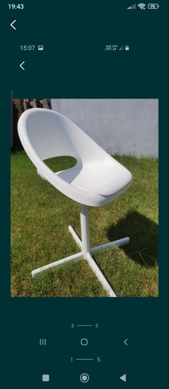 Krzesło Ikea białe