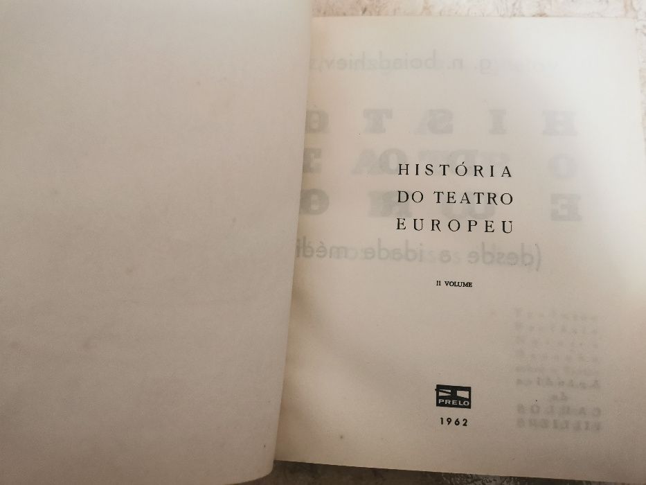 História do Teatro Europeu - Volume 1 e 2