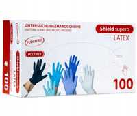 Rękawice lateksowe bez pudrowe 10 opakowań po 100szt
