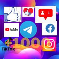 Просування Instagram TikTok Telegram Facebook YouTube Viber