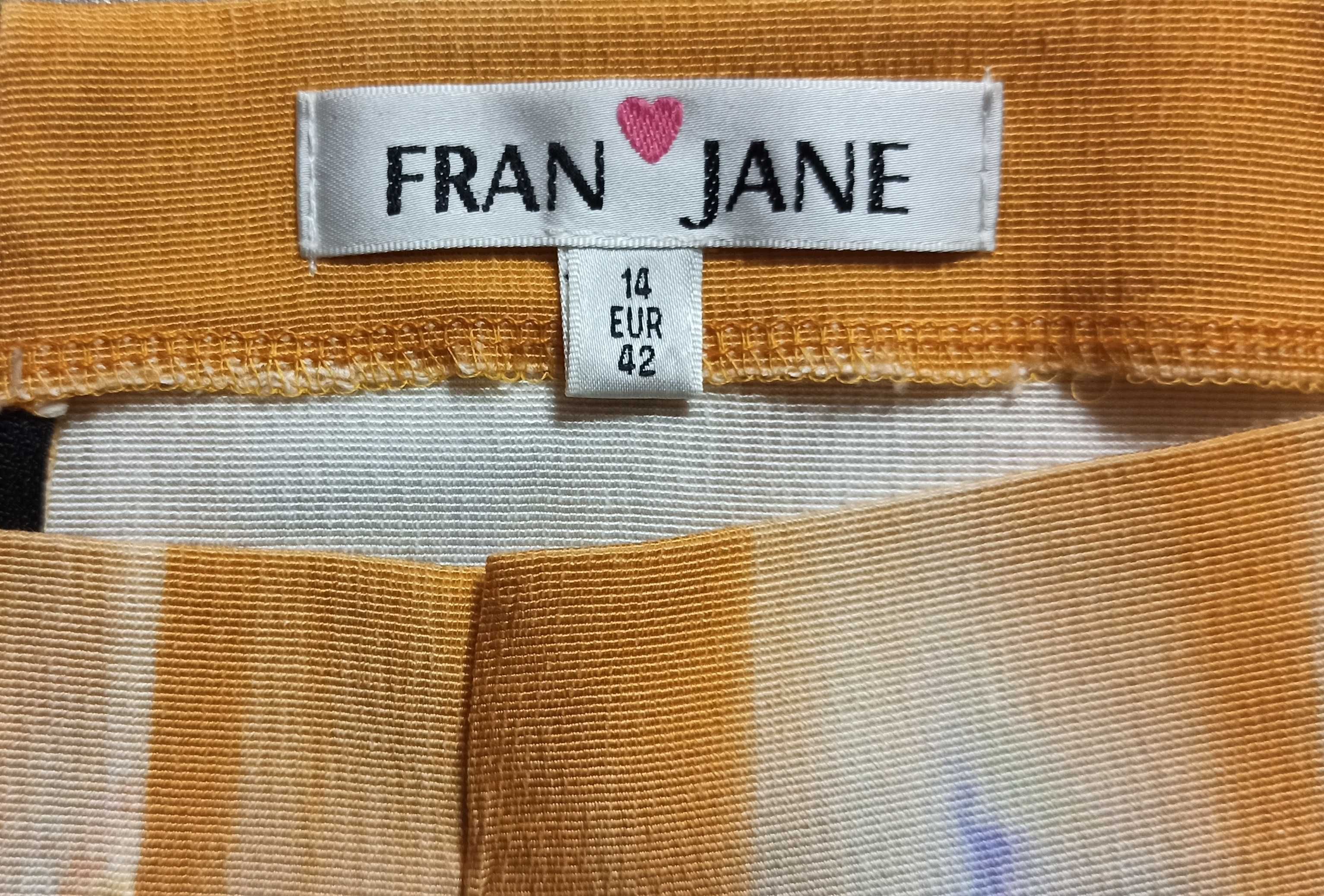 Kolorowa wzorzysta sukienka z kieszeniami Fran & Jane