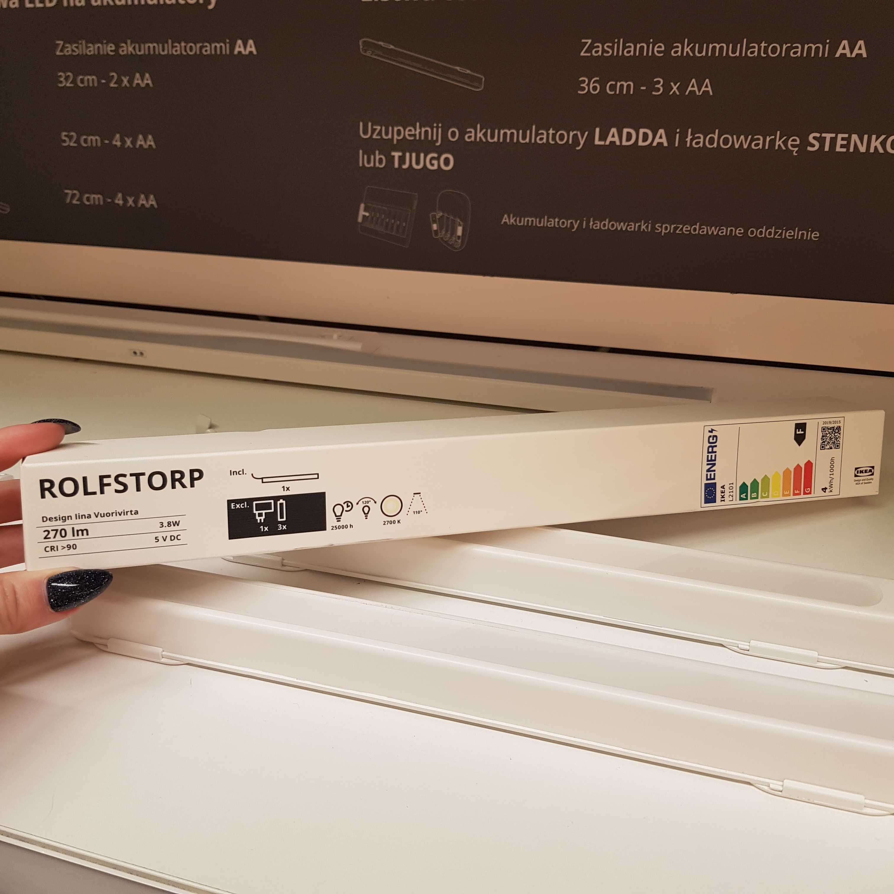Светодиодная лампа ROLFSTORP IKEA, работает от USB или батареек