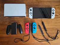 Nintendo Switch OLED Biały + Dodatkowe Joy-Cony + Etui – Gwarancja!