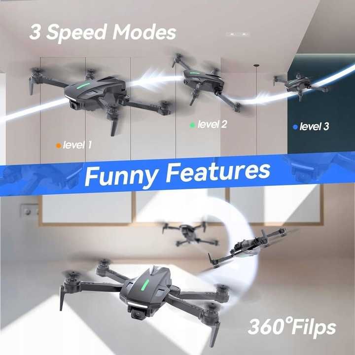 Dron Z Kamerą Deerc D70 HD 1080P  TAP FLY OBRÓT 360