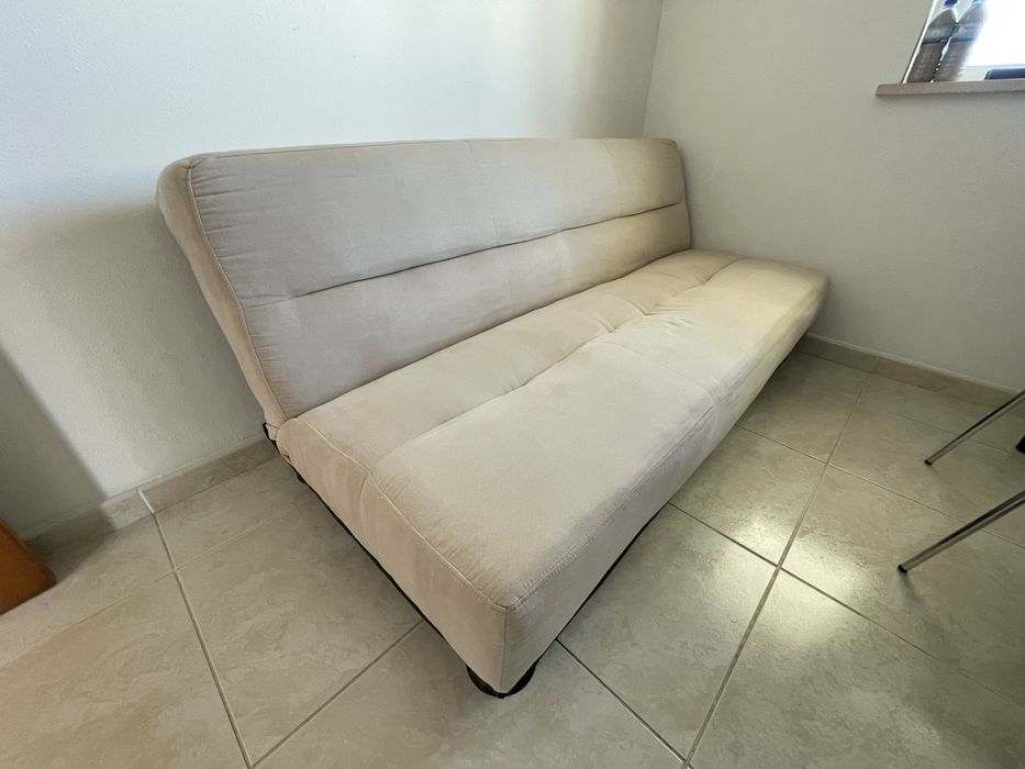 Sofá Reclinável Bege