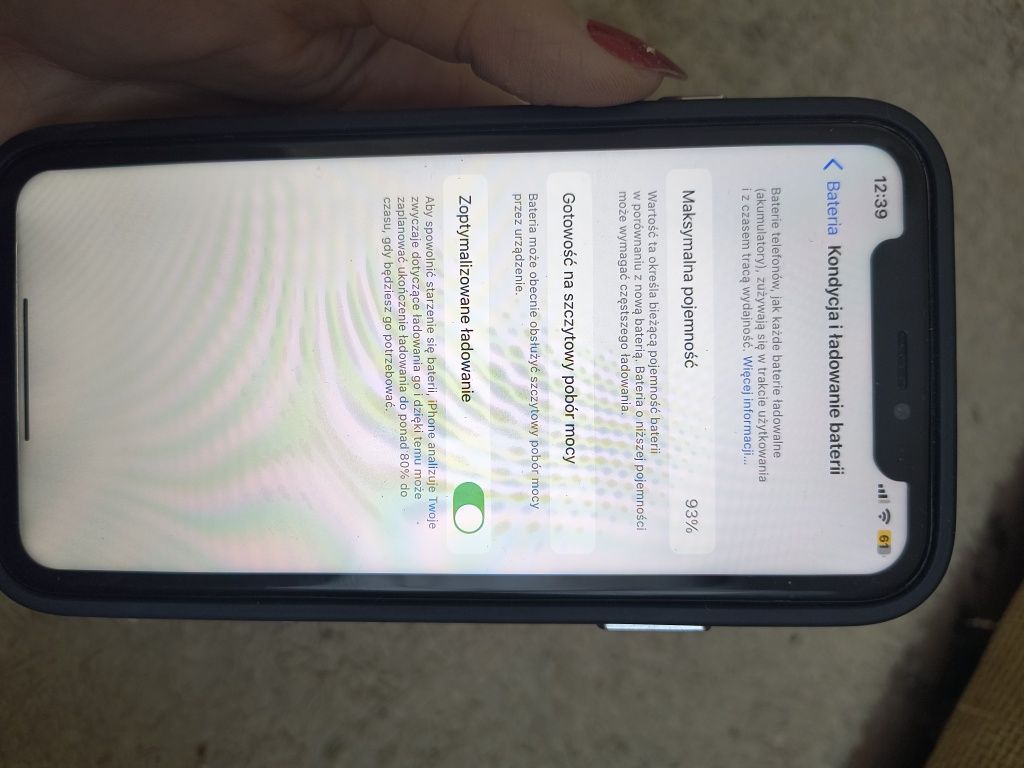 Iphone XR RED bateria 93%