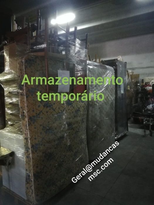 Armazenamento temporário garagem armazém