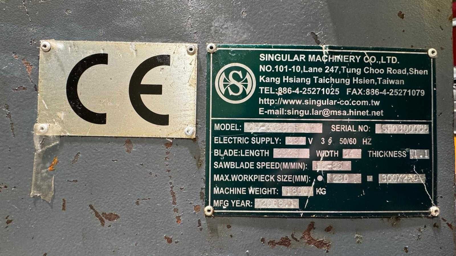 Piła automatyczna z podajnikiem SINGULAR MACHINERY, 2008, świetny stan