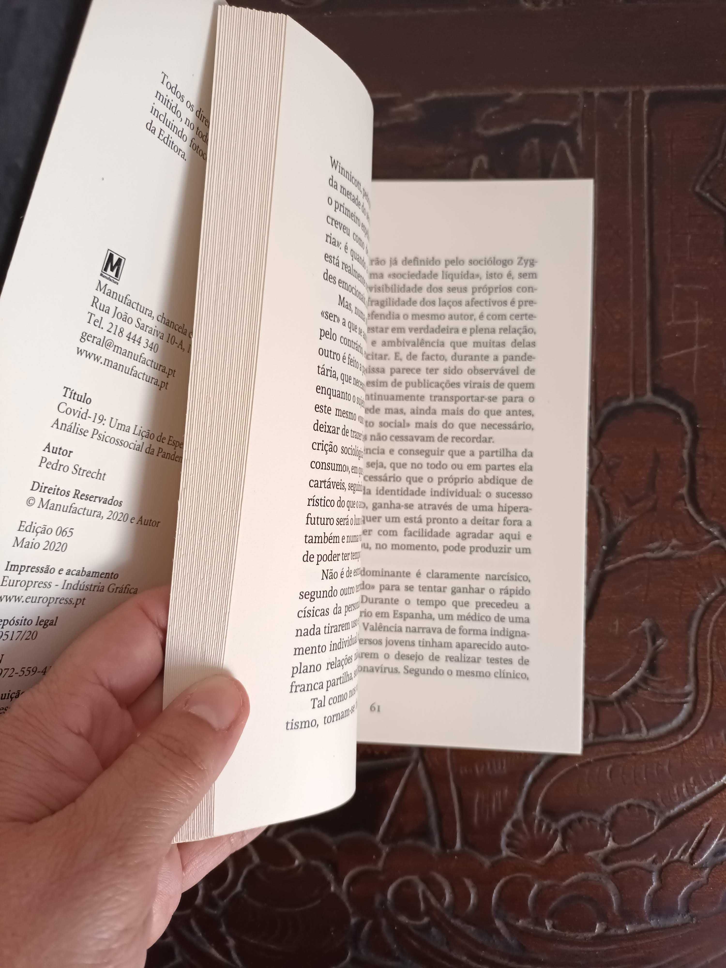 Livros sobre Covid - Isabel do Carmo e Pedro Strecht