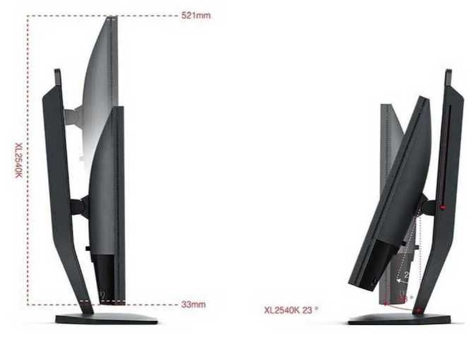 Monitor BenQ Zowie XL2540K TN 24.5" FHD 16:9 240Hz FreeSync