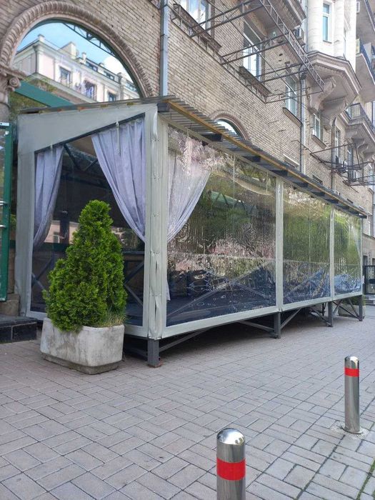 Штори-м'які вікна для тераси