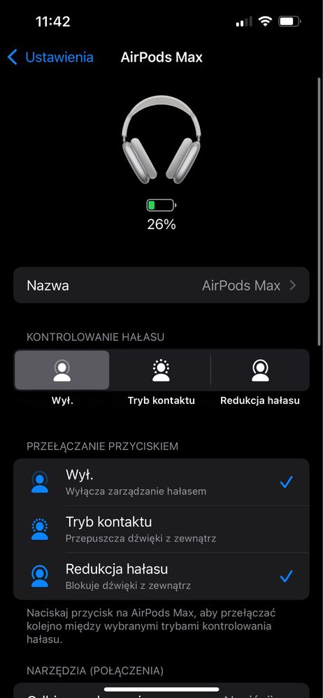 Słuchawki AirPods Max srebrne. Stan Bardzo dobry