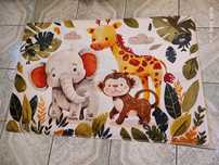 Nowy dywan do pokoju dziecięcego Zwierzęta 80x120