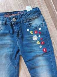Spodnie jeans desingual 28