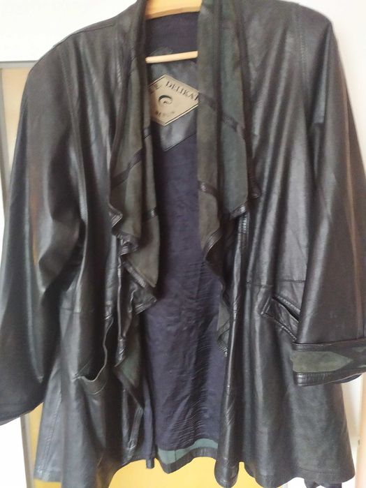 Kurtka skórzana czarny 2XL-3XL