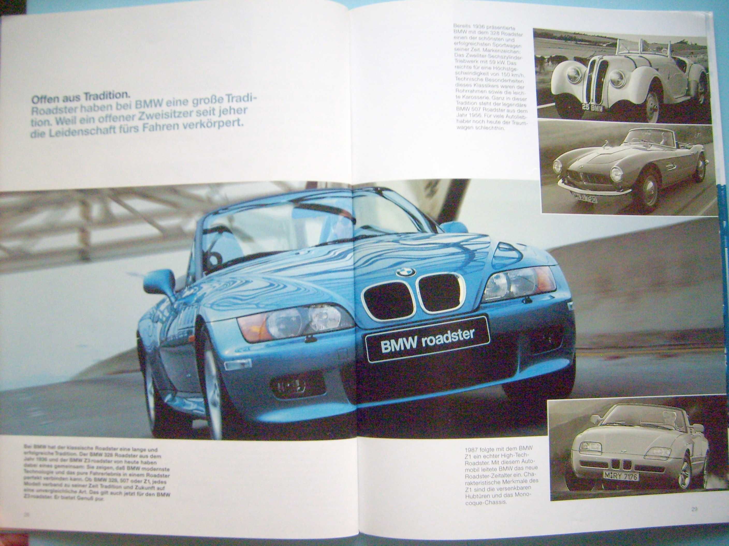 BMW Z3 Roadster E36/7 - 1998 obszerny prospekt 44 str., stan BDB