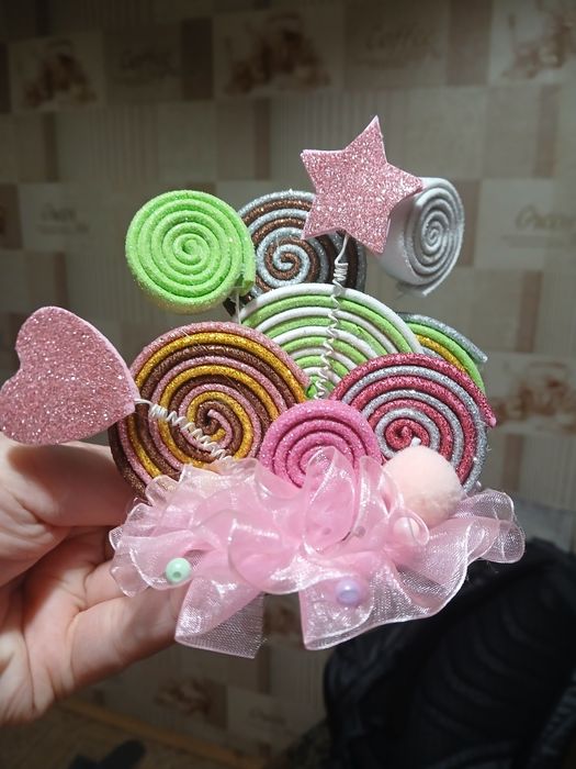 Обідок для волосся "цукерочка"