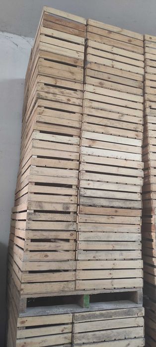 Skrzynki drewniane na owoce, warzywa