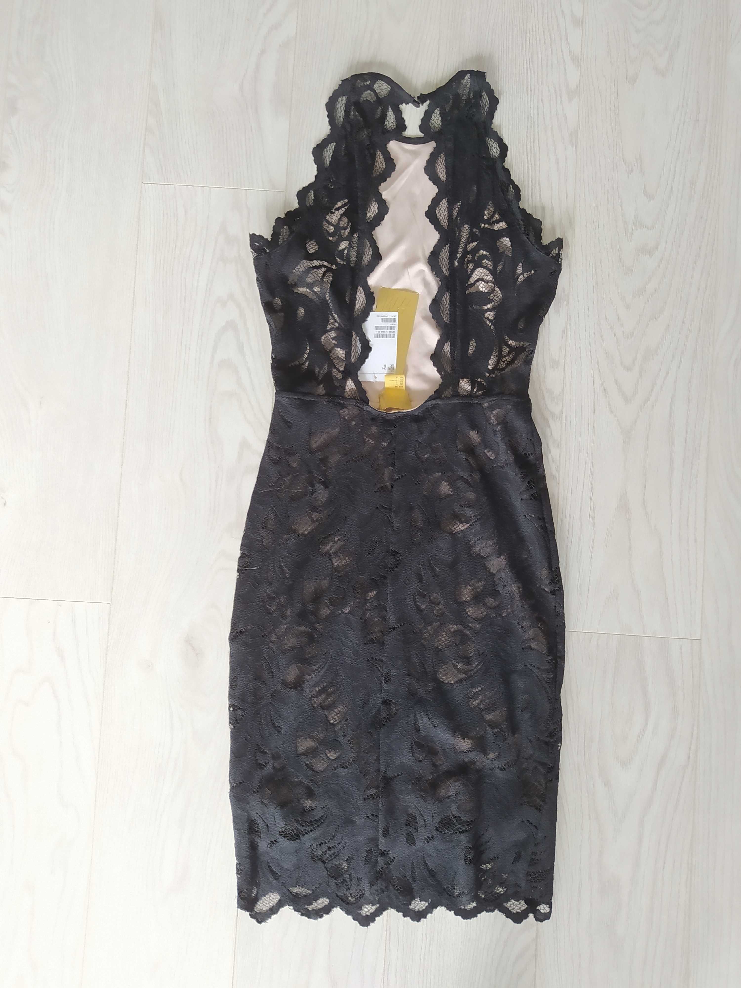 nowa elegancka sukienka h&m rozm 34 XS