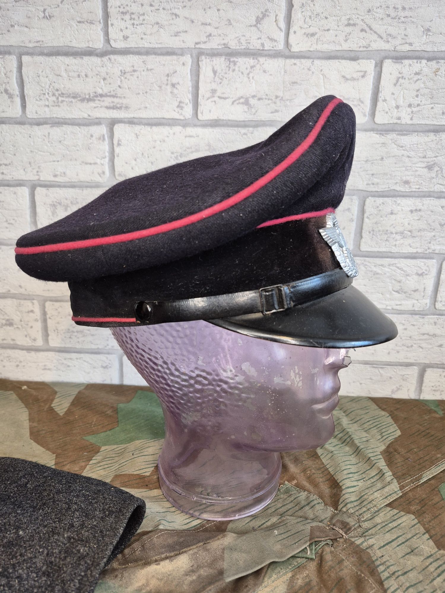 Czapka feuerschutzpolizei- straz, militaria, 3 rzesza, antyki