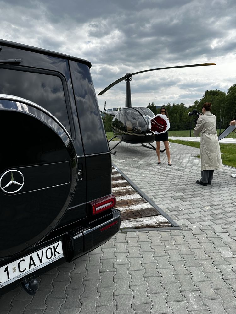 Helikopter , Pojazd do ślubu , sesje zdjeciowe