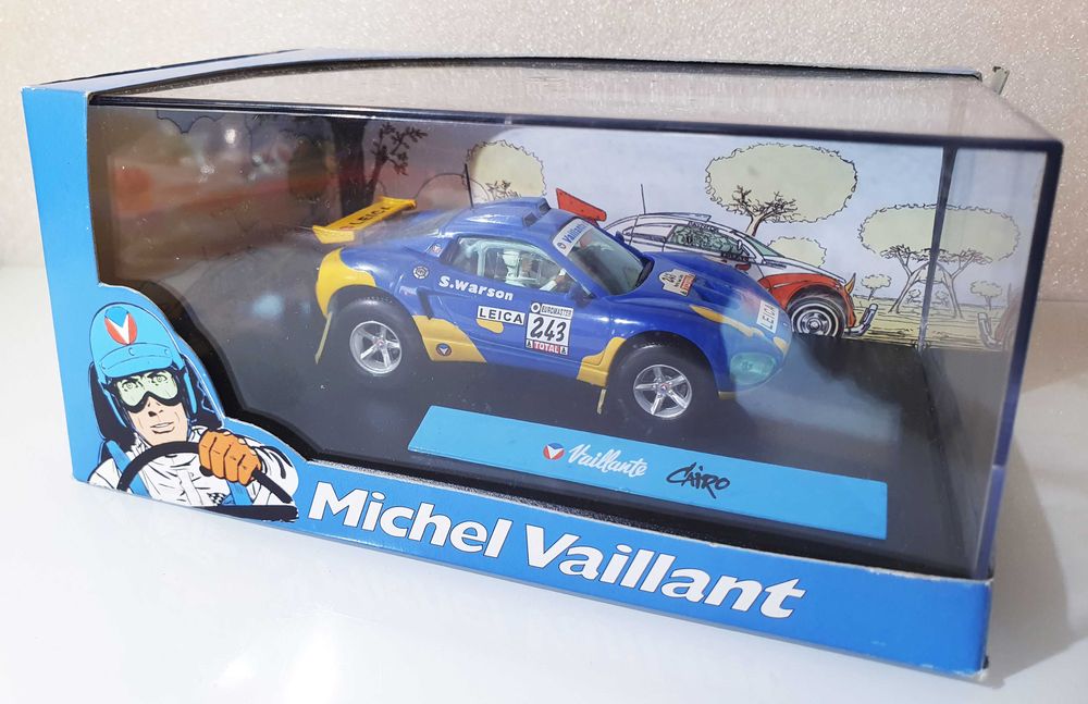 Miniatura Diorama 1/43 "Michel Vaillant" ~ Vaillante Cairo Paris Dakar