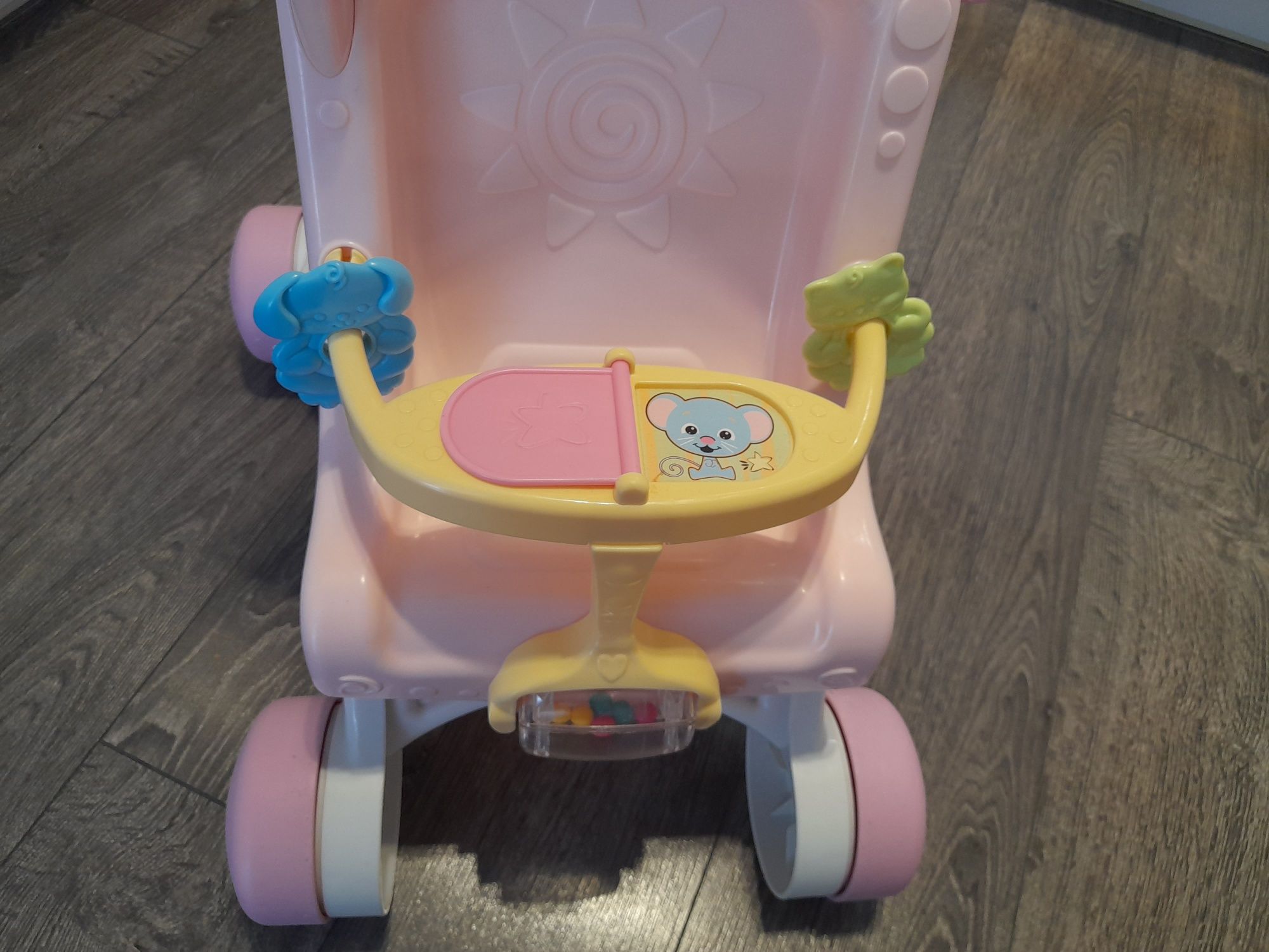 Wózek pchacz Fisher Price dla lalek 3w1 pozytywka