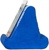 Podstawka stojak poduszka uchwyt pod tablet i telefon niebieska