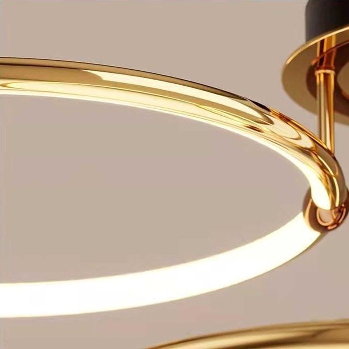 Złota Lampa sufitowa LED EIDEARAY