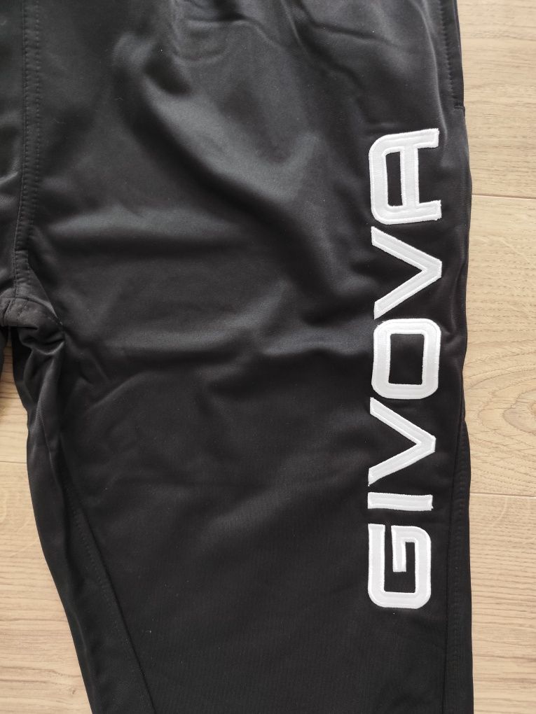 Dres sportowy treningowy GIVOVA czarny męski bluza rozpinan spodnie XL