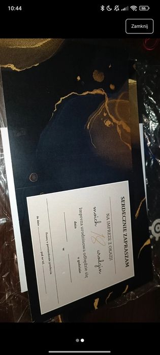 Zaproszenia na 18-ste urodziny